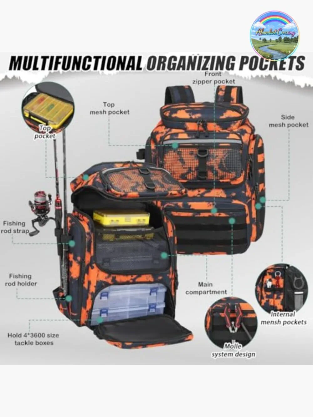 N/A fishing backpack